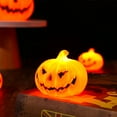 thumbnail image 1 of KMMYS Halloween Pumpkin Lights LED Decoration, Warm Orange Light, Battery Operated, Portable Festive Lighting, Ideal for Halloween Party, Reusable Pumpkin Lamps, 1 of 9