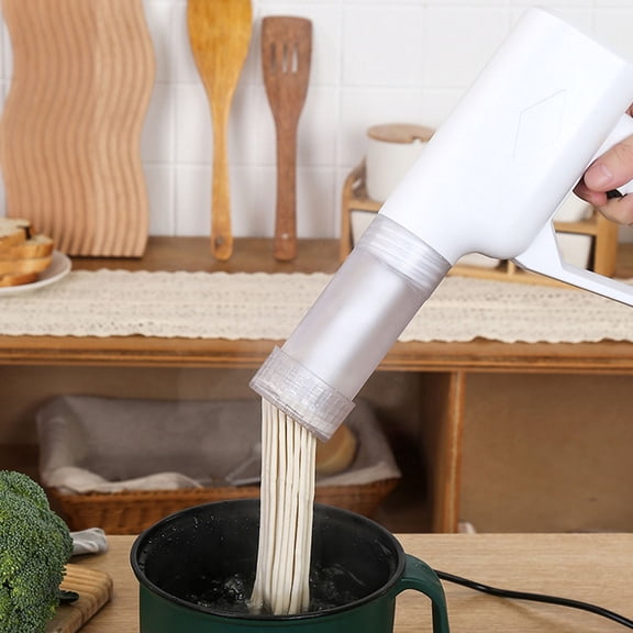 KMMYS Handheld Wireless Charging Noodle Maker, Automatic Mini Press Machine for Home, Simple and Fast Noodle Production, Energy Efficient Motor, Perfect for Family Gatherings and Daily Use