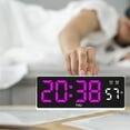 thumbnail image 1 of KMMYS LED Alarm Clock with Multi-function, Temperature Display, Date and Week Indicator, Three Brightness Settings, Desktop Clock for Home and Office Use, 1 of 8