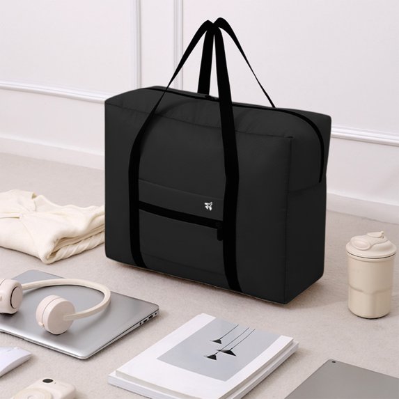 KMMYS Luggage Bag Large Capacity Foldable Travel Bag Waterproof Organizer with Multiple Pockets, Ideal for Travel and Outdoor Use, Compact and Portable Storage Solution, Durable Polyester Material