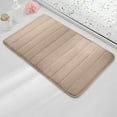 thumbnail image 1 of KMMYS Memory Foam Bathroom Mat, Non-Slip Absorbent Foot Rug, Machine Washable, Quick Drying, Soft Coral Fleece, for Bedroom, Bath, and Kitchen, 15.7x23.6in, 1 of 7