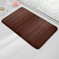 thumbnail image 1 of KMMYS Memory Foam Bathroom Mat, Non-Slip Absorbent Foot Rug, Machine Washable, Quick Drying, Soft Coral Fleece, for Bedroom, Bath, and Kitchen, 15.7x23.6in, 1 of 7