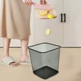 thumbnail image 1 of KMMYS Metal Mesh Round Garbage Can, Waste Basket for Bathroom, Kitchen, Office & Small Spaces - Modern, Durable & Easy to Clean Trash Bin with Large Opening Design, 1 of 8