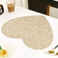 thumbnail image 1 of KMMYS Non-Slip Heat Insulating PVC Table Mat, Reversible Round Dinner Placemat, Water and Stain Resistant, Anti-Scald Protector, Foldable, 14.96x14.96 inches, 1 of 6