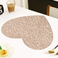 thumbnail image 1 of KMMYS Non-Slip Heat Insulating PVC Table Mat, Reversible Round Dinner Placemat, Water and Stain Resistant, Anti-Scald Protector, Foldable, 14.96x14.96 inches, 1 of 6