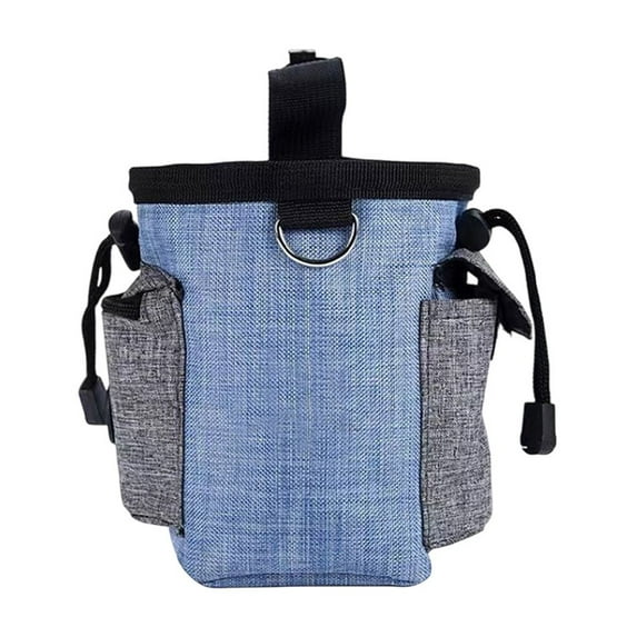 KMMYS Pet Dog Training Waist Bag, Waterproof Outdoor Hiking Food & Trash Storage Pouch, Multi-Pocket Snack Holder for Dogs, Drawstring Closure, Perfect for Camping & Outdoor Activities