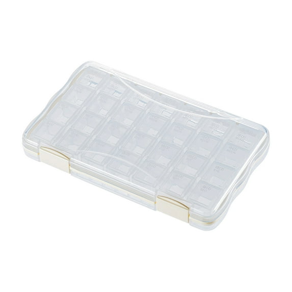 KMMYS Pill Organizer, Large Capacity Pill Box for Morning Afternoon and Evening, Portable 7-Day Plastic Medication Organizer, Durable and Aesthetic Pill Case for Adults and Travel