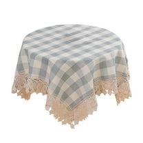 KMMYS Polyester Woven Tablecloth, Spill-Proof Linen Cover, Durable Fabric for Indoor & Outdoor Use, Soft & Thick Table Cover for Family Gatherings, BBQs, and Parties