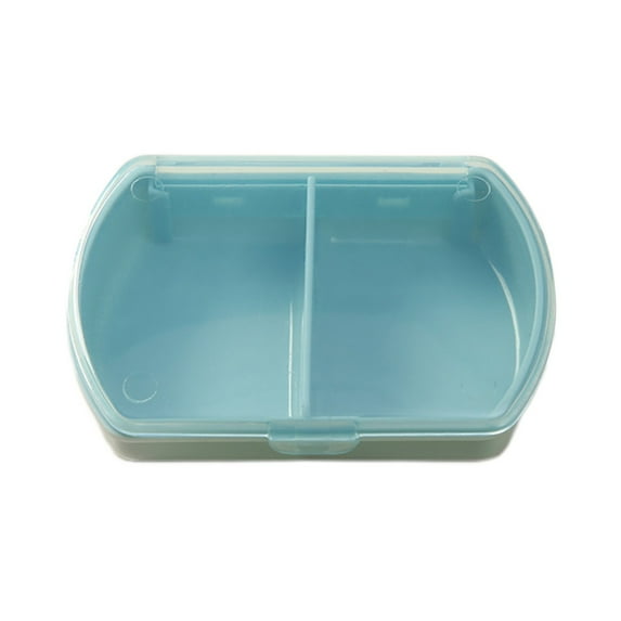 KMMYS Portable Sealed Dispenser Organizer with 6 Compartments, Damp Proof Plastic Box for Vitamins and Pills, Compact and Travel-Friendly