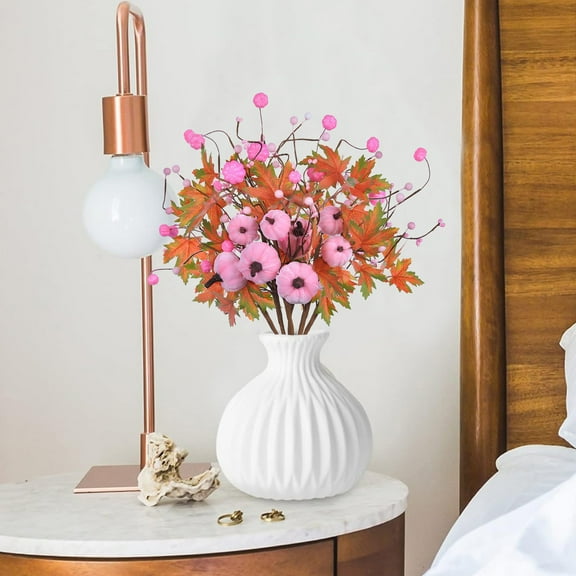 KMMYS Pumpkin Cuttings for Decorating, Faux Pumpkin Decor, Thanksgiving and Halloween Decoration, Versatile Holiday Display, Lightweight and Reusable, Perfect Gift for Friends and Family