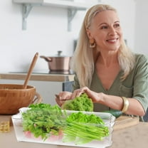 KMMYS Refrigerator Fresh Storage Boxes, Narrow Food Organizer, Kitchen Drawer Freezer Bins, Stackable Clear PET Storage Containers, Versatile and Durable Design, Easy to Clean, Space-Saving