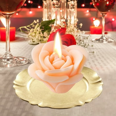 KMMYS Rose Aromatherapy Candle – Flower-Shaped Scented Candle, Relaxing Aroma, Natural Soy Wax, Ideal Valentine’s Day & Birthday Gift