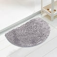 thumbnail image 1 of KMMYS Semi-Circle Bathroom Mat, Absorbent Non-Slip Quick-Dry Foot Mat for Bathroom, Toilet, Entryway, Waterproof Indoor/Outdoor Rug, Easy to Clean, 1 of 8