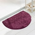thumbnail image 1 of KMMYS Semi-Circle Bathroom Mat, Absorbent Non-Slip Quick-Dry Foot Mat for Bathroom, Toilet, Entryway, Waterproof Indoor/Outdoor Rug, Easy to Clean, 1 of 9
