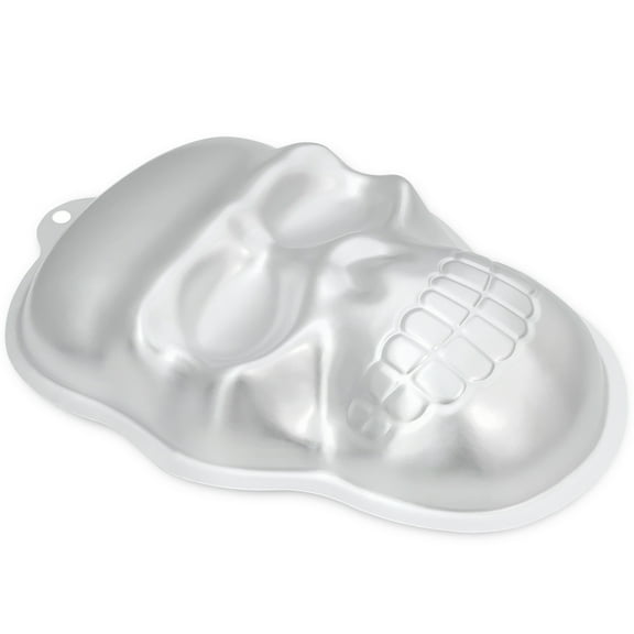 KMMYS Skeleton Cake Baking Pan, Silver Mould, Durable Alloy, Even Heat Distribution, Easy to Clean, Baking Supplies for Cake, Muffin, and Pastry, Ideal for Kitchen, Baking Tools & Gifts