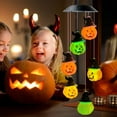 thumbnail image 1 of KMMYS Solar Wind Chime Lights, LED Pumpkin Lantern, Halloween Outdoor Decor, Garden Lighting Fixtures, Unique Gifts for Fall Decorations, Decorative Lighting for Porch and Yard, 1 of 7