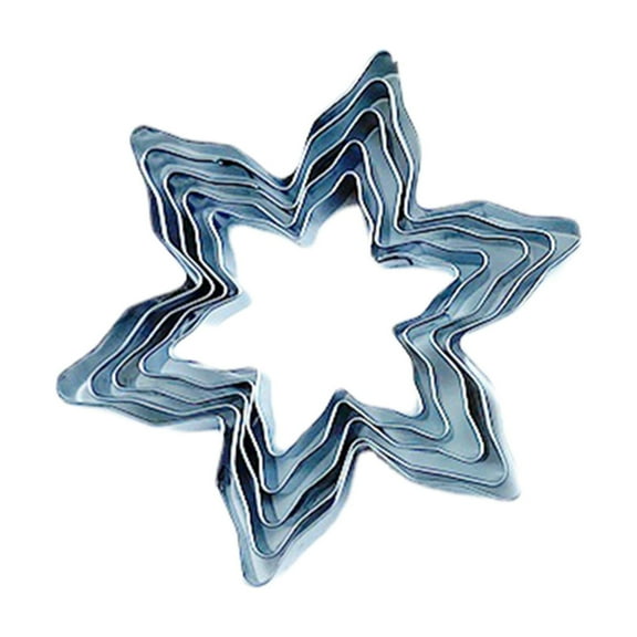 KMMYS Stainless Steel Cookie Molds 5-Piece Set, Durable & Easy to Clean, Perfect for Baking Cookies, Cakes, Pies, Baking Tools & Kitchen Gadgets, Ergonomic Handle for Comfortable Use