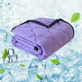 thumbnail image 1 of KMMYS Summer Air Conditioning Quilt, Cool Feeling Ice Silk Blanket, Breathable Lightweight Sleep Blanket, Washable Soft Comforter, Great for Hot Nights, Travel, Sofa, Nap, Multi-Use Cooling Blanket, 1 of 8