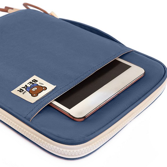 KMMYS Tablet Sleeve Bag, Multi-layer Electronics Organizer Pouch for Business Travel, Lightweight Protective Case for Tablets, Water-resistant Nylon Design, Suitable for Men and Women