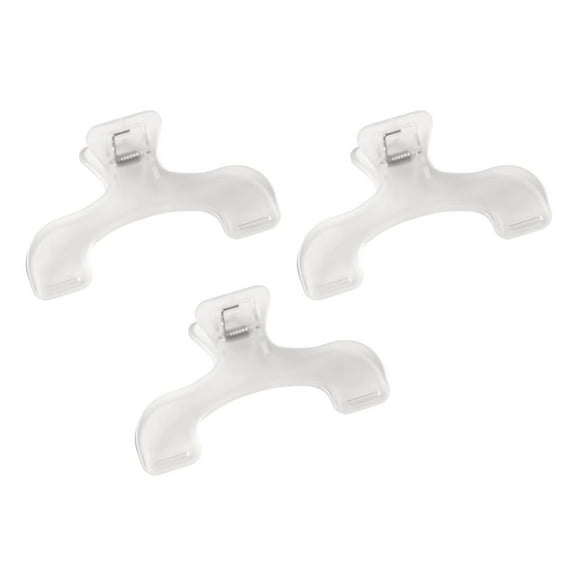 KMMYS Transparent Book Page Clips, Clear U-Shape Bookmark Holders, 3pcs Reading Accessories for Students, Teachers, Music Books, Office Files, Cookbook, No Mark, Easy to Use