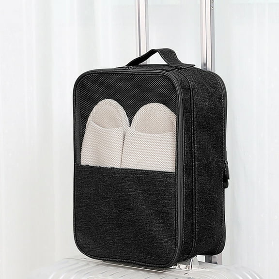 KMMYS Travel Shoes Bag Waterproof Storage Shoe Pouch for Men and Women, 3 Layer Organizer, Multi-Purpose Luggage Accessory, Durable Cloth Material, Ideal for Travel and Camping