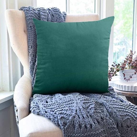 KMMYS Velvet Pillow Covers for Sofa Cushions, Throw Pillowcases, Decorative Cushion Covers for Sofa & Chair, Soft Velvet Backrest & Headrest Cushions, Cozy Pillowcase for Living Room & Bedroom