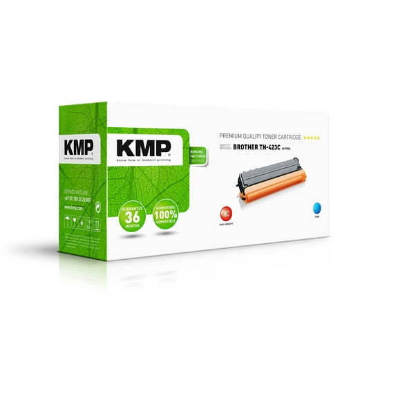 KMP 1265.3003 Toner Replaces Brother TN-423C / TN423C Cyan 4000 Pages B-T99X
