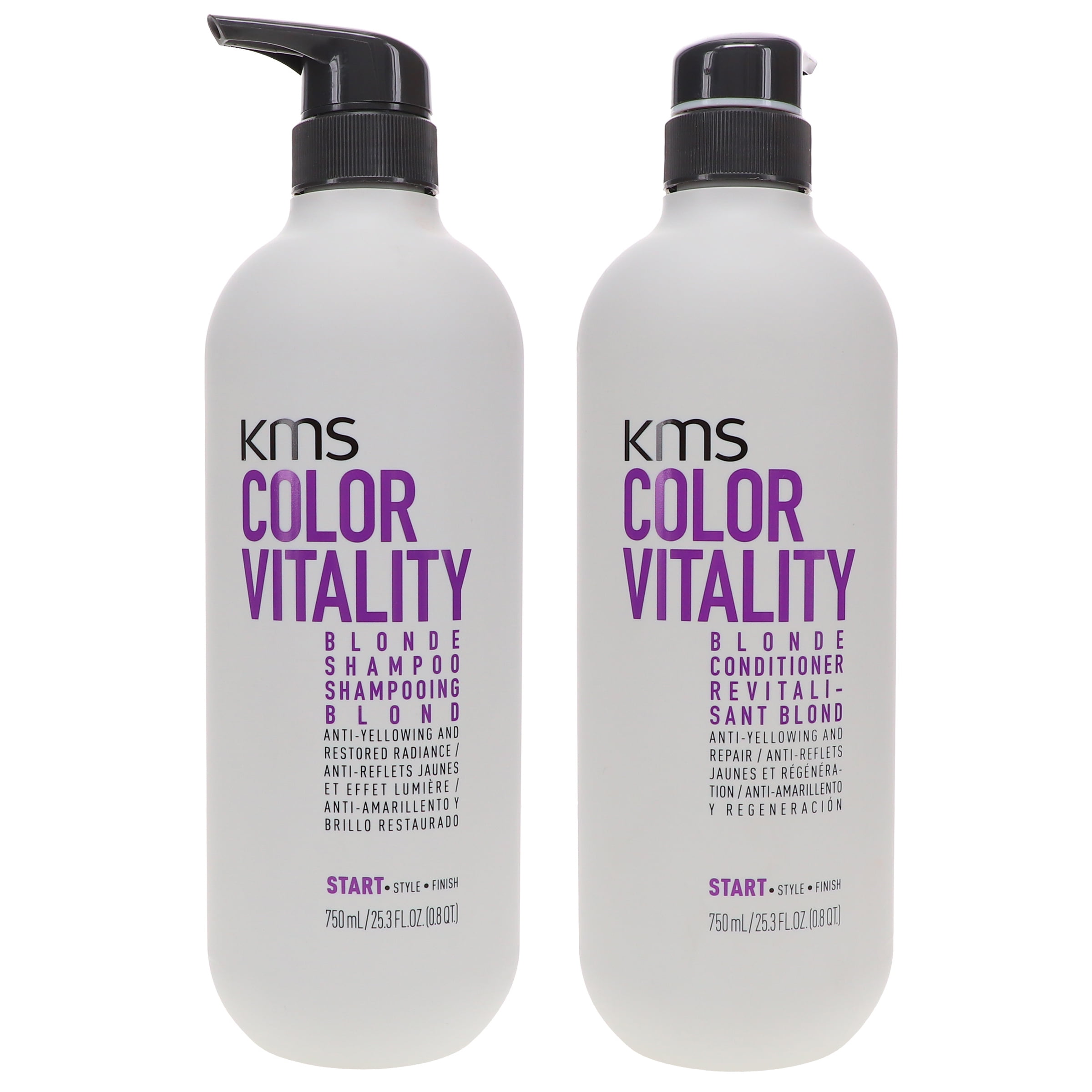 KMS Color Vitality Blonde Shampoo 25.3 oz & Color Vitality Blonde