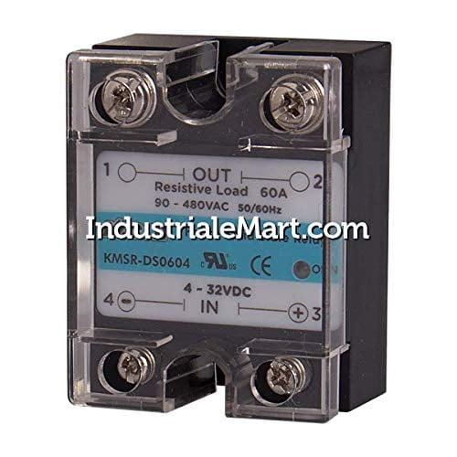 KMSR-DS0604, Solid State Relay, Single Phase, Input 4-32VDC, Load 90-480VAC, 60A, Zero Cross$$Electrical