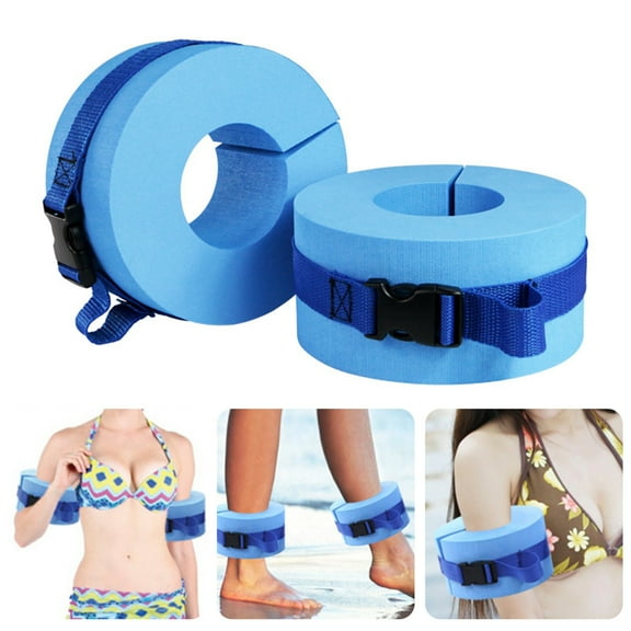KMSS 2Pcs Swim Aquatic Cuffs for Kids Water Aerobics Float Ring Fitness Exercise, Ankles Arms Belts Band with Quick Release Buckle Sleeves for Swim Fitness Training