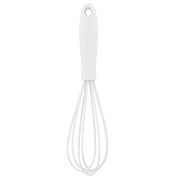 KMSS 6inch Silicone Whisk Professional Kitchen Whisks for Cooking Silicone & Stainless Steel Whisk Egg Beater Kitchen Tool (1 Pack)