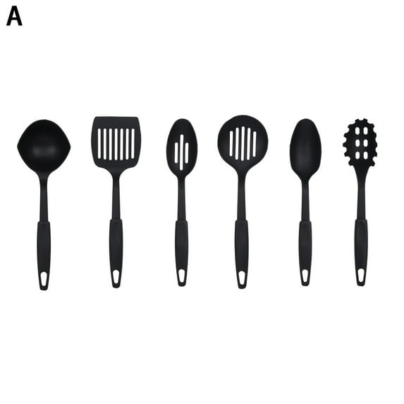 KMSS Cooking Utensil Set for Kitchen Dishwasher Safe BPA Free Heat-Resistant Non-stick Spatula Strainer Spoon Slotted Scoop Kit Kitchens Tool (6Pcs)