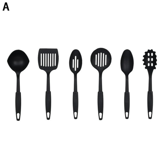 KMSS Cooking Utensil Set for Kitchen Dishwasher Safe BPA Free Heat-Resistant Non-stick Spatula Strainer Spoon Slotted Scoop Kit Kitchens Tool (6Pcs)