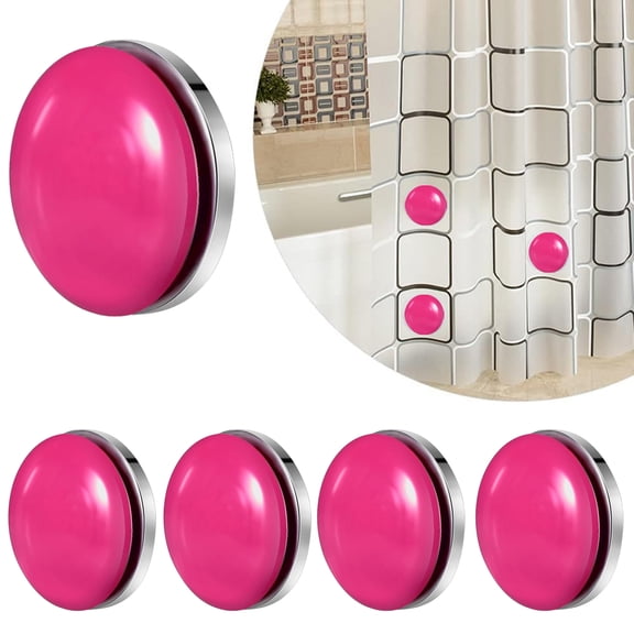 KMSS Magnetic Curtain Weights, 10Pcs Heavy Duty No Sew Shower Curtain Magnets, Avoid Blowing Around, Work for Drapery, Tablecloth, Flag, Outdoor Curtain Liner (5 Pair)