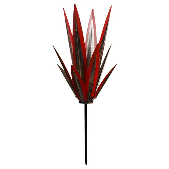 KMSS Metal Plant Garden Sculpture Rustic Metal Yard Art Outdoor Decor Metal Plant Statues Party Supplies Garden Ornament