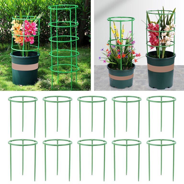 KMSS Plant Support Stakes, 10 Pcs Tomato Cages and Supports, Plant Support, Plant  Stakes for Indoor Plants, Outdoor Plants, Peony Tomato Stakes - Walmart.com