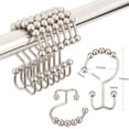 thumbnail image 1 of KMSS Shower Curtain Hooks 12Pcs Shower Rings Stainless Steel Shower Curtain Hooks for Bathroom Shower Curtain Rod Curtain Rolling, 1 of 6