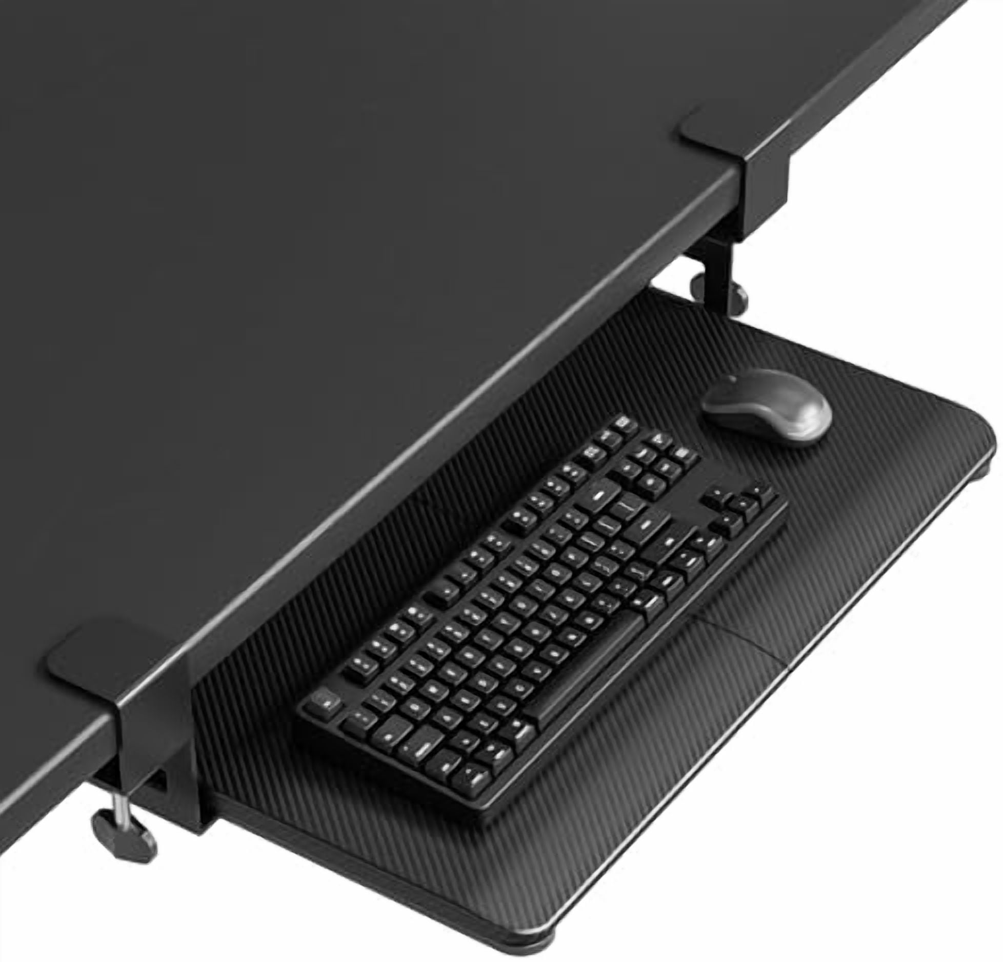 Pj Drawer KMT01-PJ Under Desk Keyboard Tray, Pull-Out Keyboard & Mouse Platform ...