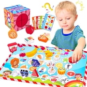 Montessori Educational Toys for 1 2 3 Year Old Alphabet Mystery Box for Boys Girls, 1st First Birthday Gifts - 26 Pcs Wooden Blocks Preschool Classroom Must Haves Fine Motor Skills