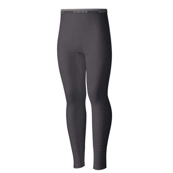 KMW6 Duofold Youth Mid Weight Ankle Length Thermal Bottom Size Medium, Black