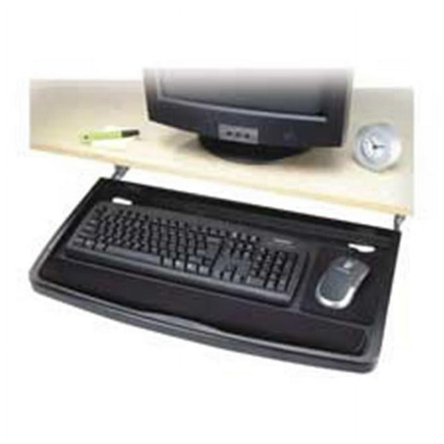 KMW60004 Underdesk Keyboard Drawer- w-Mouse Tray- 26in.x13-.50in.- Black