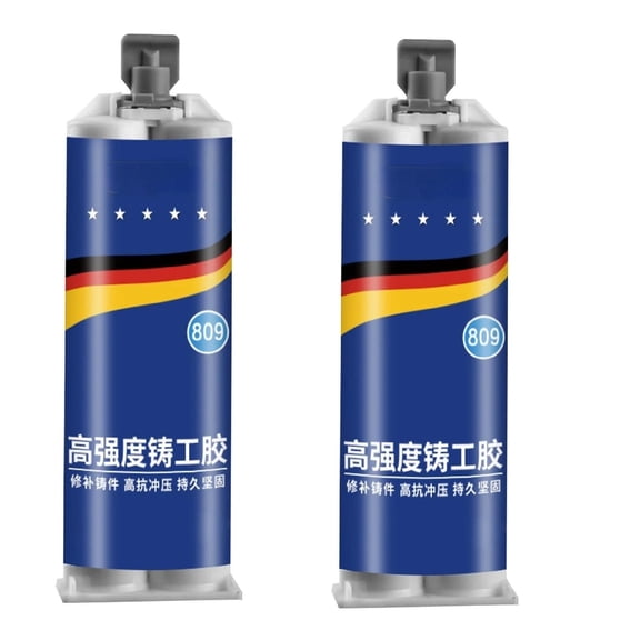 KMWGRE 2PC Metal Repair Adhesive - Metal Glue Adhesive, Stainless Steel Copper Aluminum Leak Repairer Waterproofing Leakage Metal Casting Adhesive