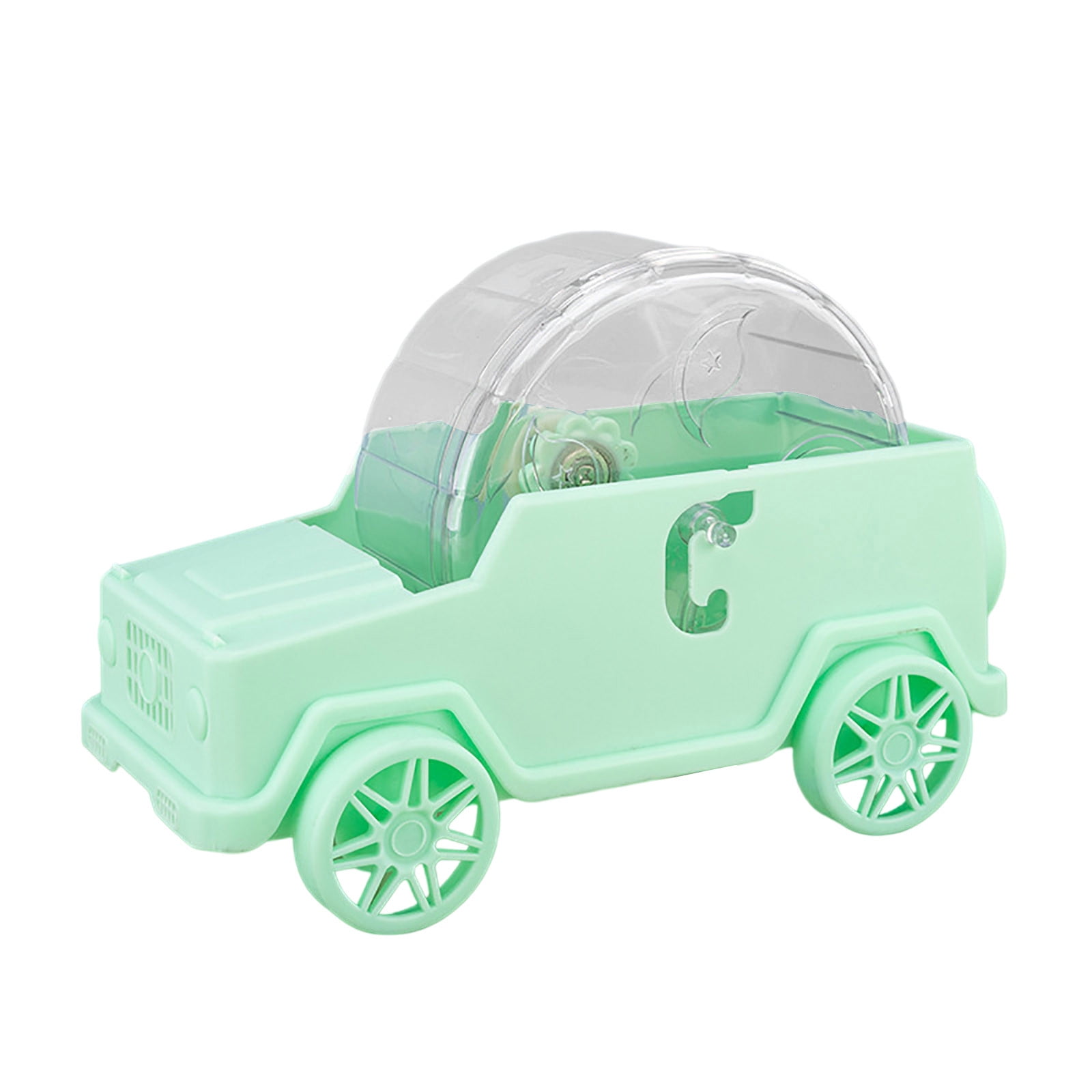 KMWGRE Car Shaped Hamster Exercise Wheel Small Animal Running Toy for Cage Green 32x16x19cm