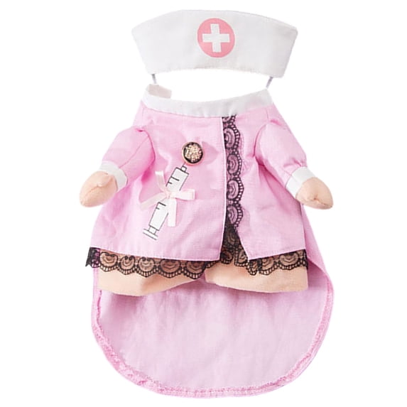 KMWGRE Cartoon Pet Outfit Soft Polyester Apparel For Small Medium Dog Cat Spring Summer Walking Dress Up Pink M