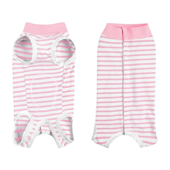 KMWGRE Dog Recovery Suit Post Pet Bodysuit with Pee Hole for Small Medium Dogs Cats Spay Neuter Alternative to E Collar Pink XL