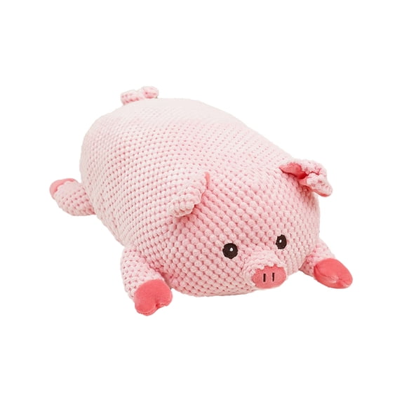 KMWGRE Durable Interactive Pet Chew Toys for Puppy Teething Training Indoor Outdoor Soft Fabric Play Biting Activity Pink1 25x14x9cm