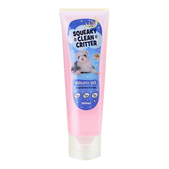 KMWGRE Dutch Pig Rabbit Pet Bathing Shampoo Liquid for Small Animal Cleaning and Hair Beautifying 100ml Pink 15.5cm