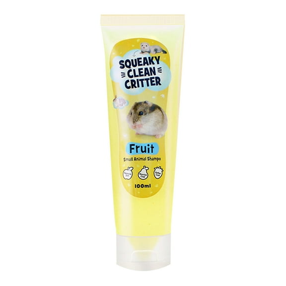KMWGRE Dutch Pig Rabbit Pet Bathing Shampoo Liquid for Small Animal Cleaning and Hair Beautifying 100ml Yellow 15.5cm