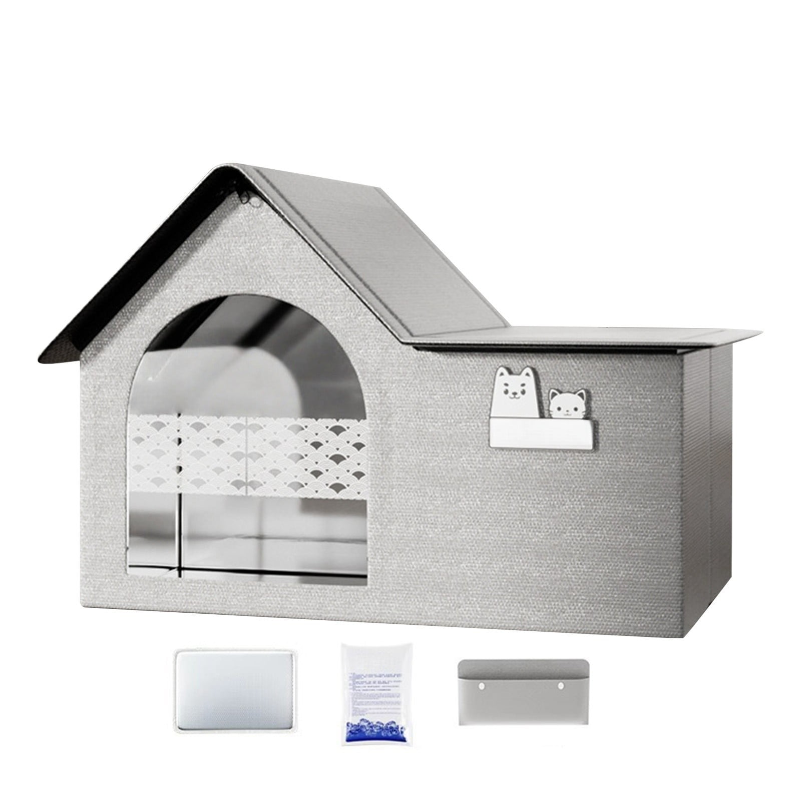 KMWGRE Elevated Pet Bed Breathable Comfortable Pad for Dogs and Cats Indoor Outdoor Use Medium Size A One Size