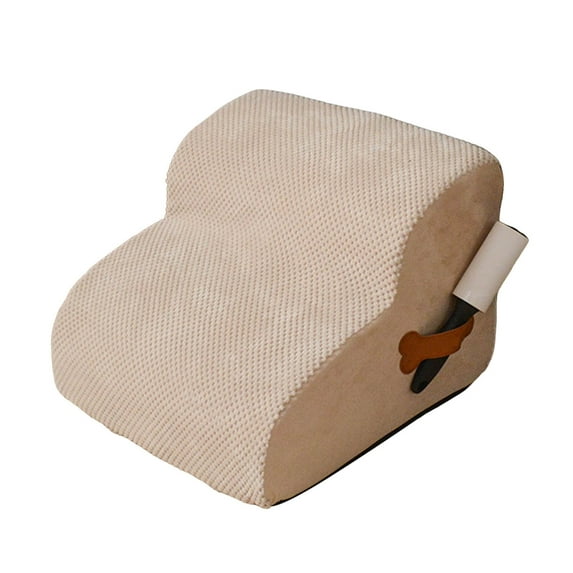 KMWGRE High Density Sponge Pet Stairs with Lint Roller for Small Dogs and Cats Indoor Outdoor Use Sofa Bed Car Accessories A One Size